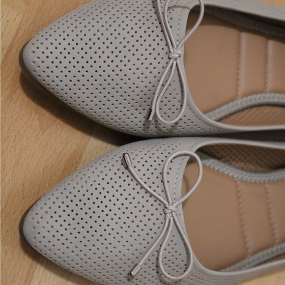 Me Too Taupe Pointed Toe Ballet Flats | Work Office Minimalist | Size 9.5 - Picture 5 of 7